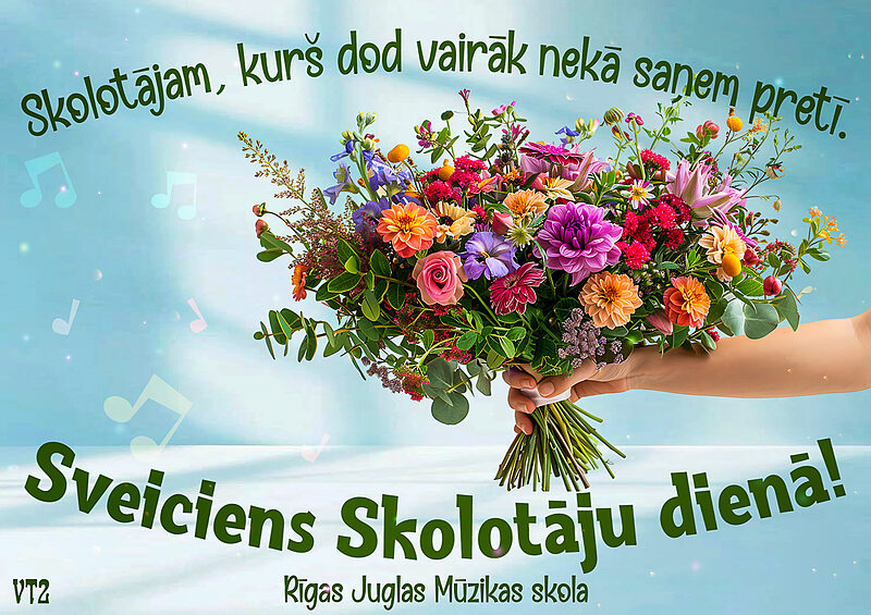 Sveicam skolotāju dienā!