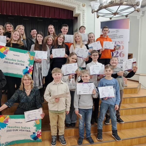 Starptautiskā konkursā "Naujene Wind 2026" Daugavpilī